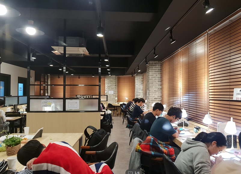 【부천 메인상권】◆무인스터디카페◆ 프랜차이즈／초보창업／오토운영／여자창업/1인창업