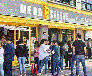 【메가커피】순익 1070만【대전】주거밀집 아파트대단지 초입 커피창업