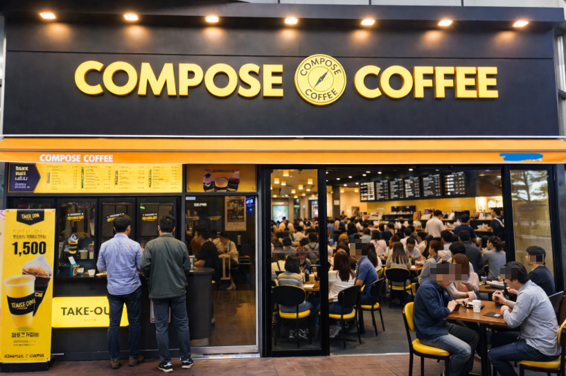 [서울양천구 컴포즈커피 창업]★매출3350만★매출대비 권리금 저렴한 매장★역세권★