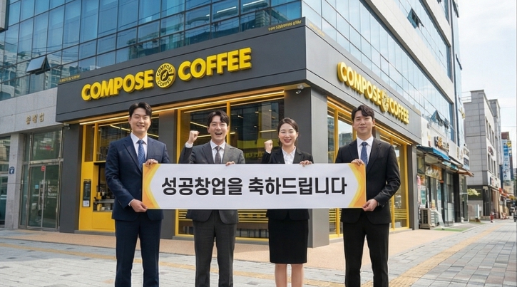 ★안양★컴포즈커피 창업!/창업몰 단독진행 매장!/소자본창업!/배달 없음!