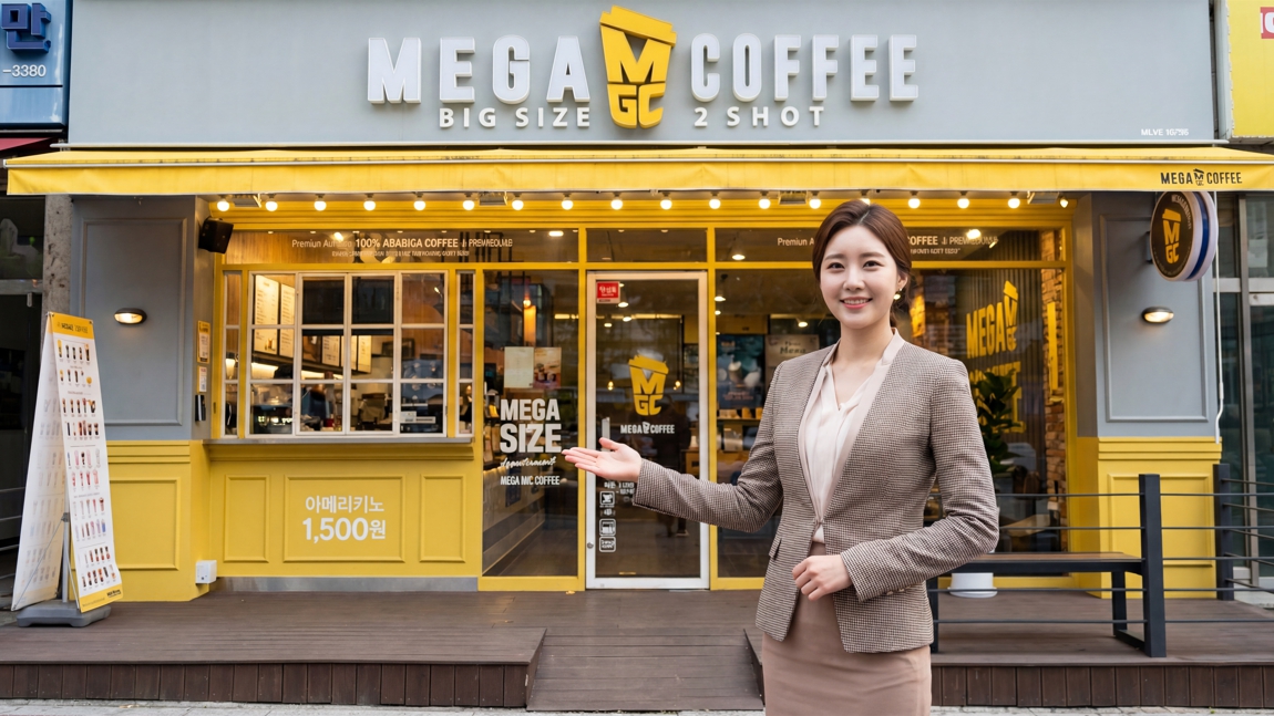 ★고양★메가커피 창업!/ 역세권 매장! / 배달 20%내외