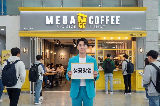 ★강서구★메가커피 창업!/백화점 앞 위치!/접근성 좋음! 