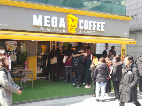 ★특급★ 고매출 수원 메가커피★순익1400만원#건물코너면#배달적은#고수익창업